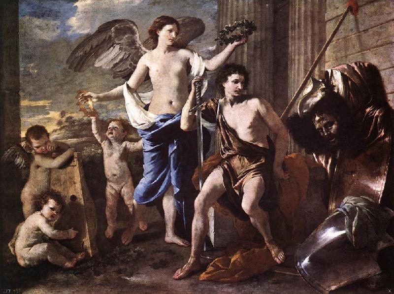 POUSSIN, Nicolas The Triumph of David a oil painting image